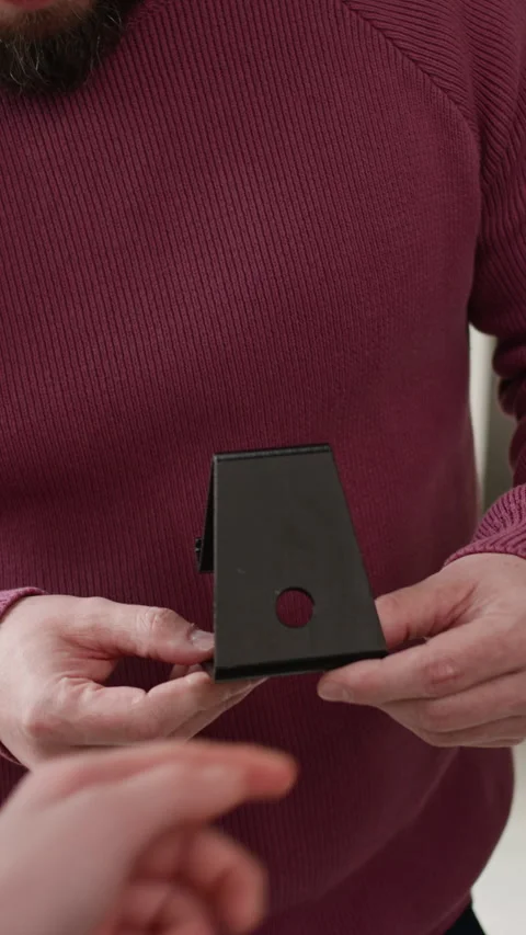 Teacher Showing 3D Printed Object To Students During Lesson Stock Footage 335696260