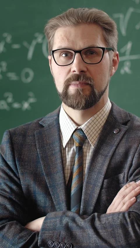 Teacher Smiles in Classroom Stock Footage 322656985