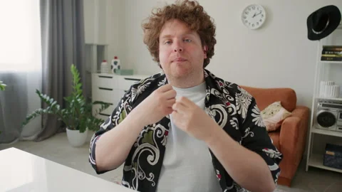 Teacher Talking to Camera during Online Speech Coaching Session Stock Footage 309737491