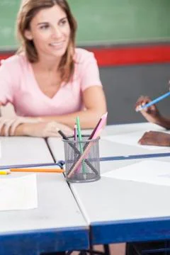 The teacher teaching Stock Photos