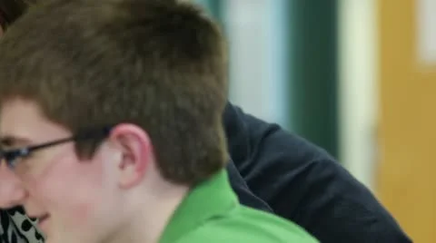 Teacher tutoring student Video stock 10787943