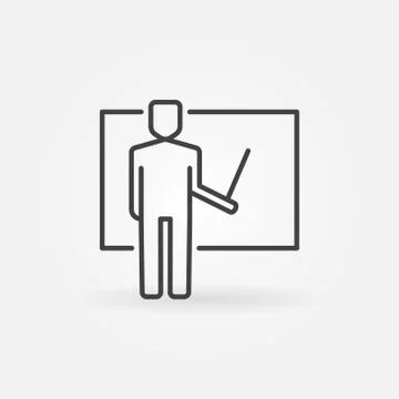 Teacher vector icon Illustrazione stock