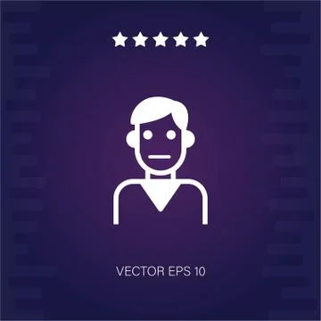 Teacher vector icon Illustrazione stock