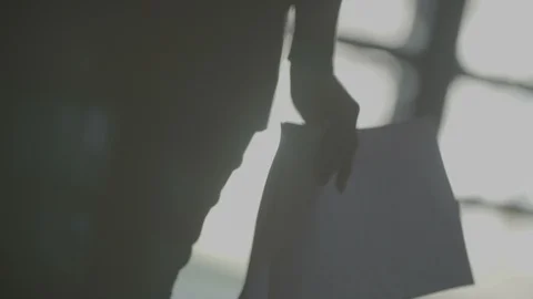 Teacher walking with exams in hand Vidéo 100978373