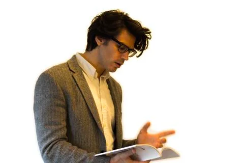 Teacher on a white background 写真素材