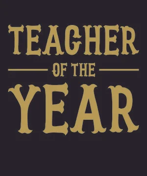 Teacher of the Year Stock Illustration