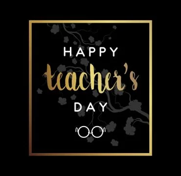 Teacher's Day Card Stock Illustration