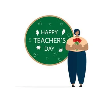 Teachers' Day. Stock Illustration