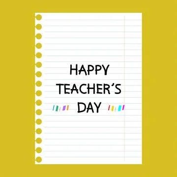 Teachers' Day. Stock Illustration