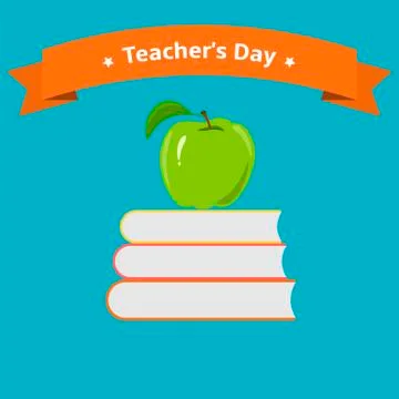 Teachers Day Сard Stock Illustration