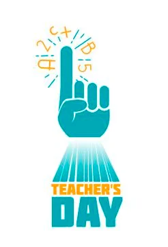 Teachers day  Vector art Stock Illustration