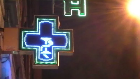 Teaches pharmacy, Porta maggiore, Rome Stock-Footage 80600583
