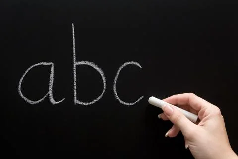 Teaching the Alphabet Foto stock