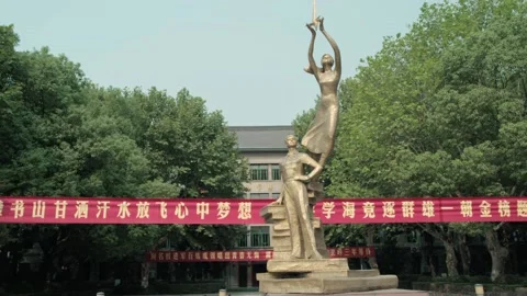 Teaching building sculpture Stock Footage 235265349