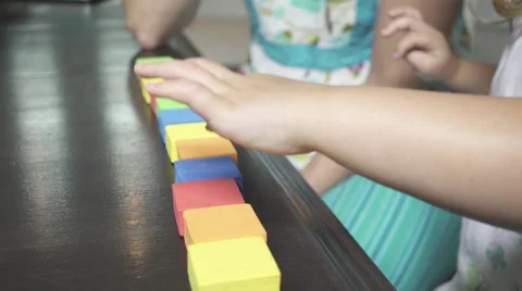 Teaching a Child One on One (3 of 16) Stock Footage 48703387