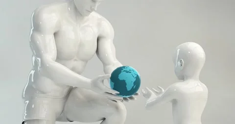 Teaching Children About the World as a Concept Stock Footage 130485407
