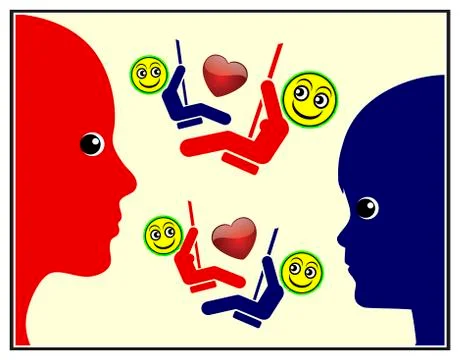 Teaching Children Empathy Stock Illustration