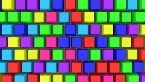 Teaching children to program. Bright multi-colored keys type themselves Stock Footage 125351402