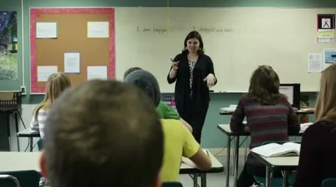 Teaching class Vídeos de archivo 10773516