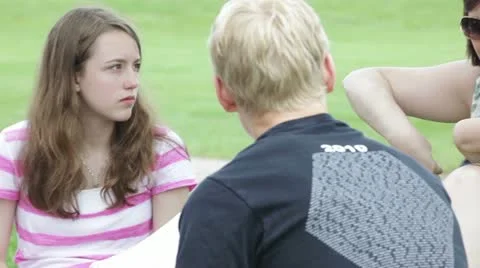 Teaching class outside outdoors Video stock 11624111