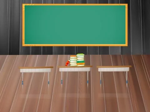 Teaching in the classroom Stock Illustration