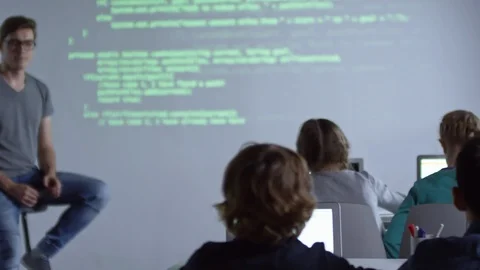 Teaching Computer Coding Stock Footage 86687809