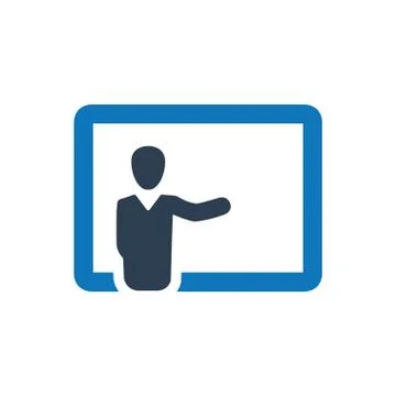 Teaching, Conference Icon Illustrazione stock