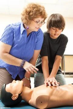 Teaching CPR Stock Photos