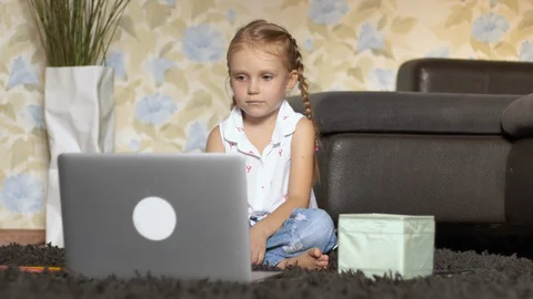 Teaching English remotely Stock Footage 127942631