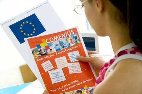  Teaching in europe The Comenius program (from nursery school to bachelor ... Stock Photos