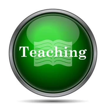 Teaching icon. Internet button on white background.. Stock Illustration