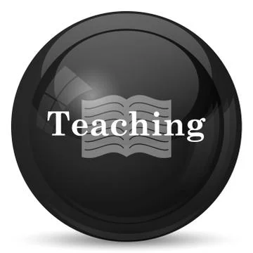Teaching icon. Internet button on white background.. Stock Illustration