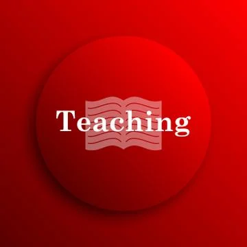 Teaching icon. Internet button on white background.. イラスト素材
