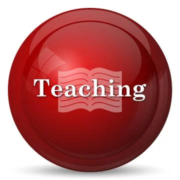 Teaching icon. Internet button on white background.. Stock Illustration