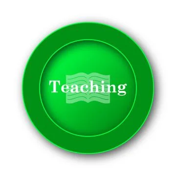 Teaching icon. Internet button on white background.. Stock Illustration