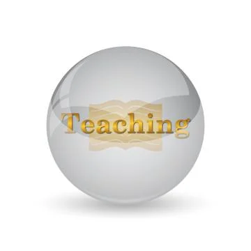 Teaching icon. Internet button on white background. . Stock Illustration