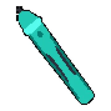 Teaching interactive whiteboard pen pixel art vector illustration Stock Illustration