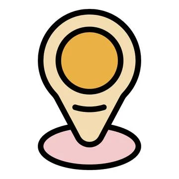 Teaching location icon vector flat Stock Illustration