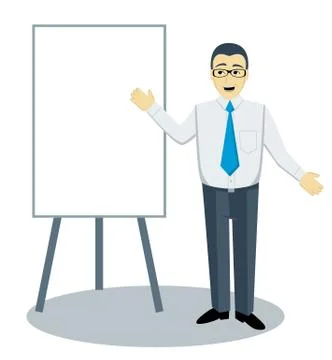 Teaching man Stock Illustration