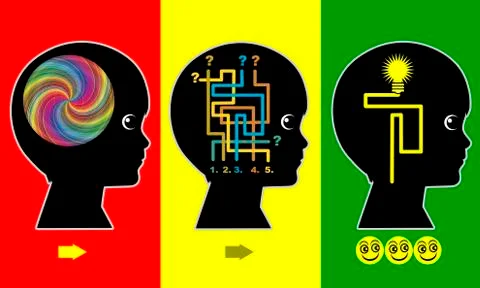 Teaching Methods for Kids Stock Illustration