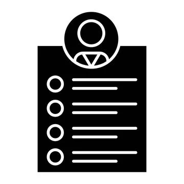 Teaching Plan Glyph Icon Stock Illustration