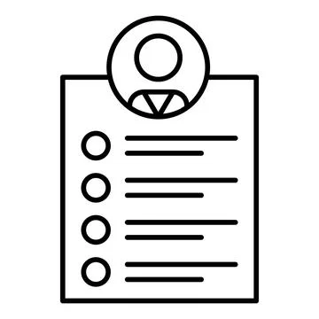 Teaching Plan Line Icon Stock Illustration
