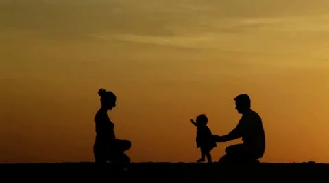 Teaching to walk Video stock 12456925