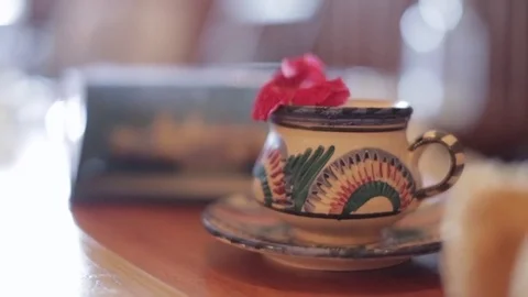 Teacup Cocktail Stock Footage 77225496