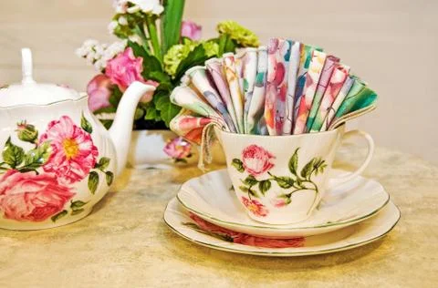 Teacup set Stock Photos