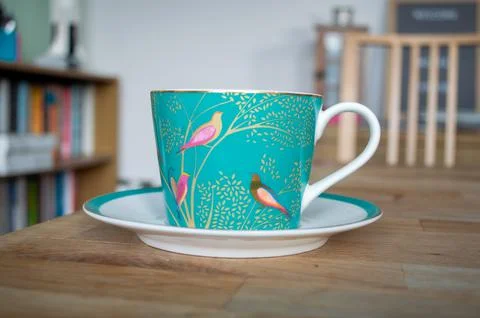 Teacup on Table Stock Photos