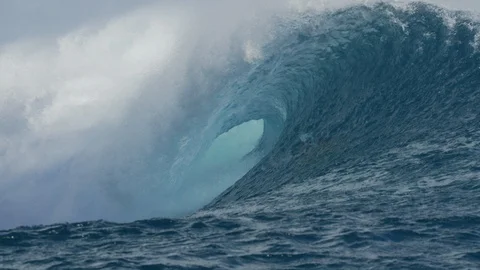 Teahupoʻo Wave 4k Stock Footage 92814701