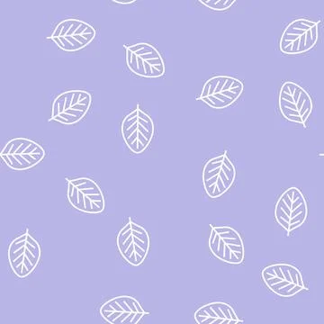 Teak leaf line seamless pattern Stockillustratie