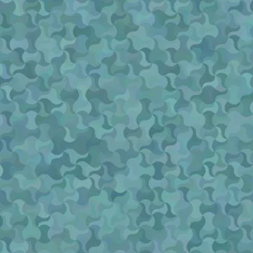 Teal abstract curved mosaic pattern background Иллюстрация