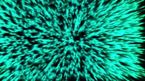 Teal abstract energetic particles exploding outwards with cinematic motion 库存影片 341665148